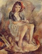 Jules Pascin The Girl want to be Cinderella oil painting reproduction